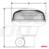Lampa ostrzegawcza błyskowa mini kogut 18 LED R65 R10 12V 24V W21p AMIO-02922