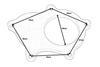 Flansza downpipe T3 T04E T3/T4 430 5 śrub