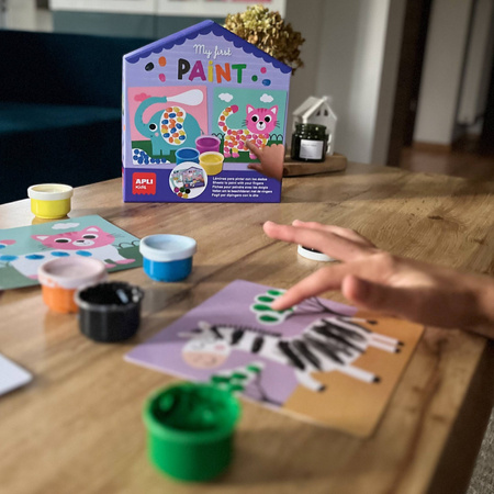 Mój pierwszy zestaw artystyczny Apli Kids - Malowanie palcami