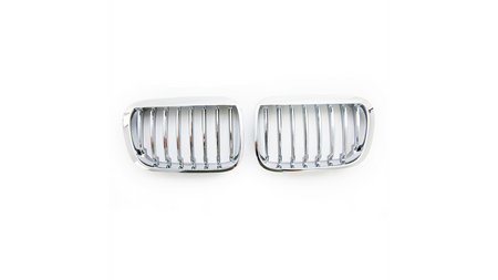 Grill sportowy pojedyncze żeberka All Chrome BMW 3 E46 Compact przed liftem 1998-2001