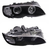 Reflektory lampy przednie BMW E46 RINGI BLACK Seda