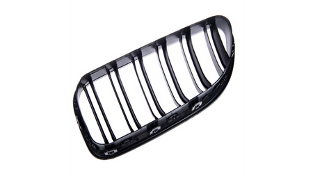 Grill sportowy podwójne żeberka Matt Black BMW 6 F13 F12 F06 2011-2018