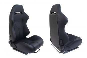 Fotel sportowy R-LOOK II Skóra Black