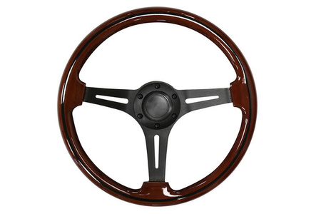 Kierownica 350mm Drewno Black