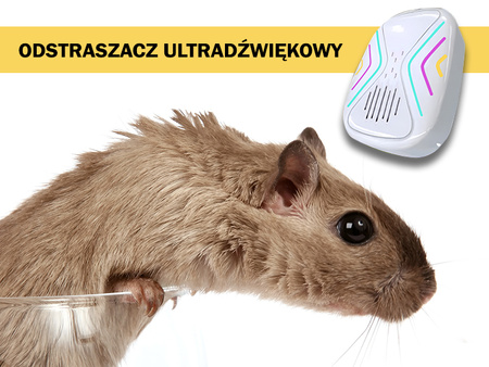 ODSTRASZACZ ULTRADŹWIĘKOWY NA GRYZONIE OWADY KUNY SKUTECZNY ODSTRASZACZ PRZECIW SZKODNIKOM ELEKTRYCZNY