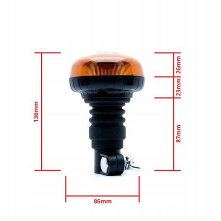 KOGUT LAMPA OSTRZEGAWCZA LED 54W BŁYSKOWA 12V 24V