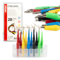 Zestaw przewodów pomiarowych 20 el. AMIO-04274