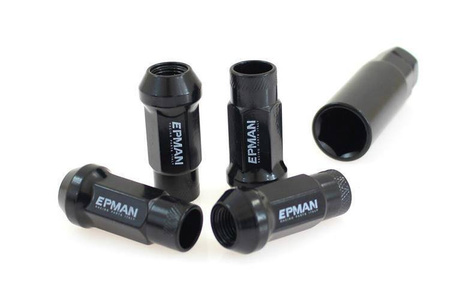 Nakrętki M12x1.25 Stal 48mm EPMAN Black Stożek