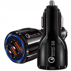 ŁADOWARKA SAMOCHODOWA SZYBKOŁADUJĄCA QC 3.0 2X USB