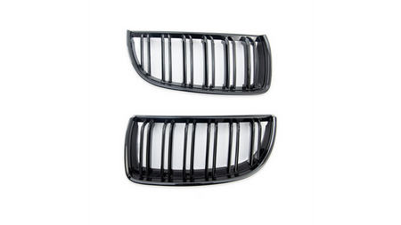 Grill sportowy podwójne żeberka Gloss Black BMW 3 E90 E91 przed liftem 2005-2008