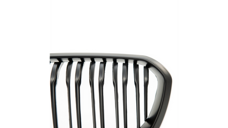 Grill sportowy podwójne żeberka Matt Black  BMW 1 (F20, F21) Hatchback Facelift 2015-2019