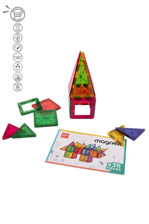 Klocki magnetyczne Magnex Apli Kids 36 el.