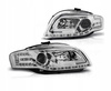 Lampy reflektory Audi A4 B7 04-08 led tube chrome