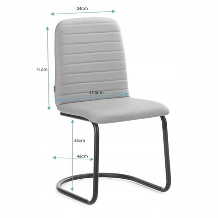 KRZESŁO CARDIN TAPICEROWANE EKOSKÓRA NOWOCZESNY DESIGN SALON JADALNIA KUCHNIA