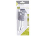 Klucze imbusowe kuliste, 180mm, rozmiary 1,5 - 10mm, 9 szt.