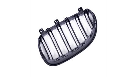 Grill sportowy podwójne żeberka Gloss Black BMW 5 E60 E61 2003-2010