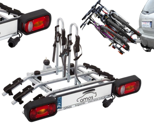 Platforma bagażnik na 3 rowery rowerowy na hak Tytan Amos 13PIN