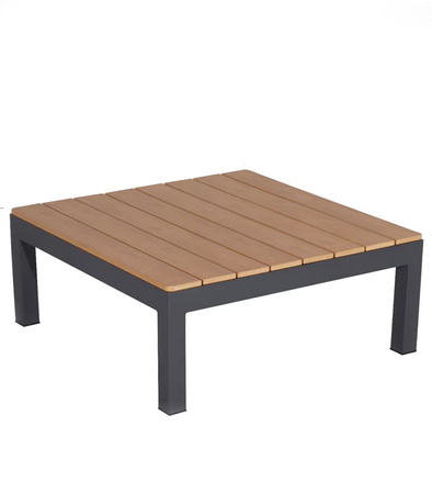 ZESTAW MEBLI OGRODOWYCH NAROŻNIK STOLIK DREWNIANY ALUMINIOWY DUŻY PODUSZKI DLA 6 OSÓB DO OGRODU NA TARAS