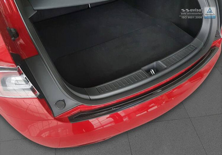 Nakładka na zderzak tylny Tesla model S Carbon+Stal