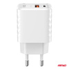 Ładowarka sieciowa Quick Charge GaN 38W USB-A + USB-C AMIO-04287