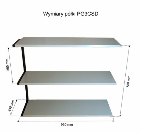 Półka garażowa dodatkowa PG3CSD