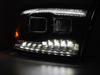 Lampy reflektory Black LED do Dodge Ram 09-18