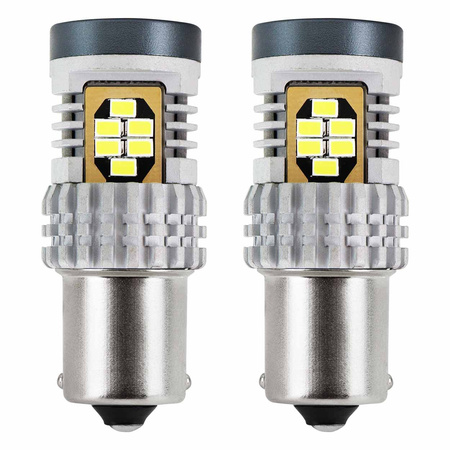 Żarówki LED CANBUS 3020 24SMD 1156 BA15S P21W R10W R5W White 12V 24V AMIO-02797