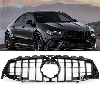 GRILL MERCEDES CLA C118 19- BLK PDC BEZ KAMERY GT