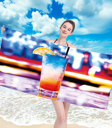 RĘCZNIK PLAŻOWY KĄPIELOWY 100 X 180 CM MIKROFIBRA DUŻY SZYBKOSCHNĄCY MIĘKKI KOLOROWY
