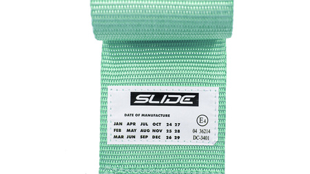 Pasy sportowe Slide V2 Miętowe 4P 3" E4