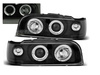 Lampy reflektory Volvo 850 92-96 ringi black