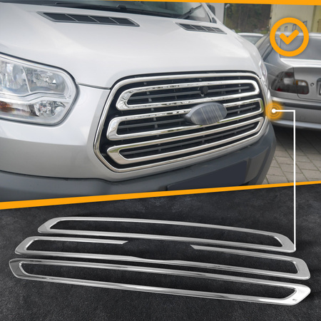 Listwy atrapy przedniej Ford Transit PRE-FL 2014-2019