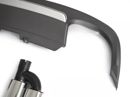  Dyfuzor S-STYLE Srebrny + Końcówki – Audi A5 8T/8F (2011-2016)