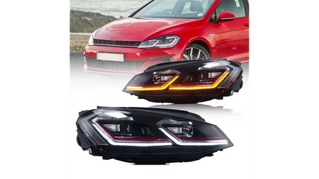 Zestaw Lamp Halogenowych Red VW GOLF VII przed liftem 2013-2017