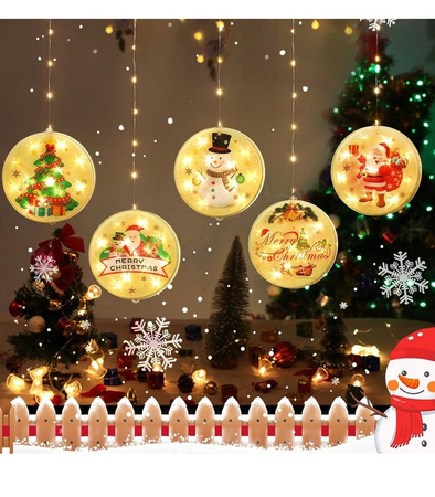 KURTYNA LED GIRLANDA NA OKNO CHOINKĘ OZDOBA ŚWIĄTECZNA