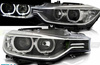 Reflektory lampy przednie BMW F30 F31 Angel Eyes LED Black