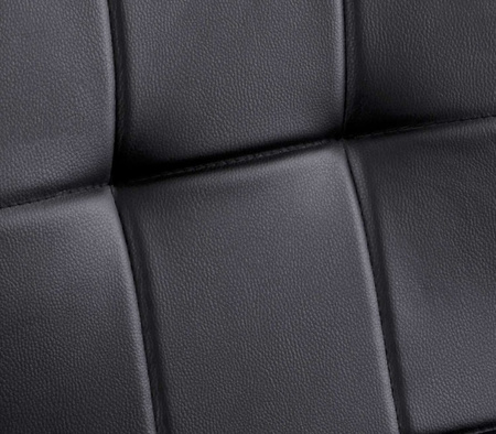 KRZESŁO BAROWE HOKER EKOSKÓRA OBROTOWE CZARNE NOWOCZESNY DESIGN KUCHNIA
