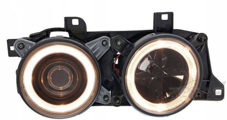 Reflektory lampy przednie bmw e34 black ringi