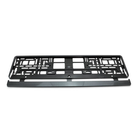 Ramka tablicy rejestracyjnej carbon elastyczna AMIO-01165