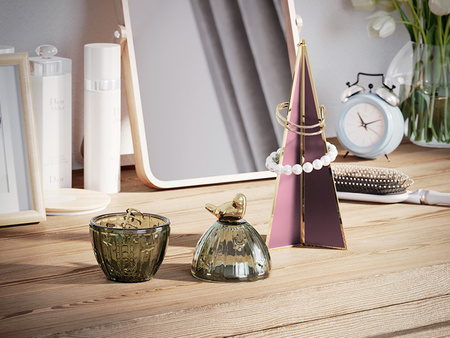 STOJAK NA BIŻUTERIĘ BRANSOLETKI NASZYJNIKI STOŻEK WYSOKI SMUKŁY ELEGANCKI NOWOCZESNY OZDOBNY