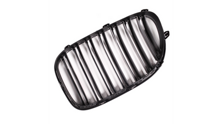 Grill sportowy podwójne żeberka Gloss Black BMW 7 F01 F02 F03 F04 2008-2012