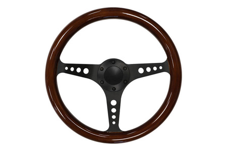 Kierownica 350mm Drewno Black