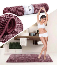 DYWANIK ŁAZIENKOWY BATI 50 X 70 MATA ANTYPOŚLIZGOWA OZDOBNA DEKORACYJNA MIĘKKA GRUBA CHŁONNA CHENILLE DO ŁAZIENKI TOALETY