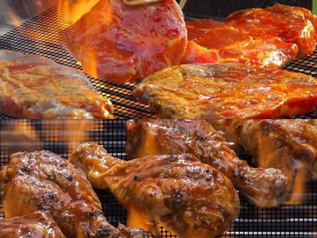 MATA GRILLOWA TEFLONOWA ODPORNA NA CIEPŁO WIELORAZOWA RUSZT SIATKA DO PIECZENIA NA GRILLA DO PIEKARNIKA