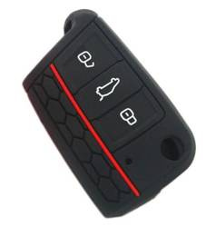 POKROWIEC NA KLUCZYK DO VW GOLF MK7/SKODA OCTAVIA III/SEAT LEON 3 CZARNY