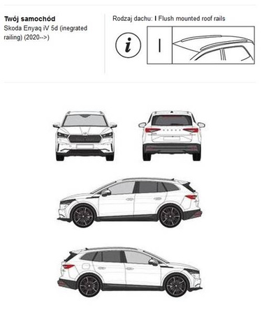 Bagażnik dachowy CRUZ AIRO FIX Skoda Enyaq IV