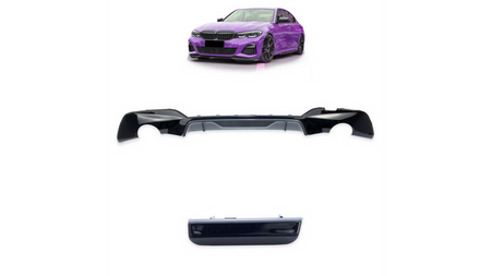 Tylny dyfuzor Carbon Look BMW 3 G20 G21 przed liftem 2018-obecnie