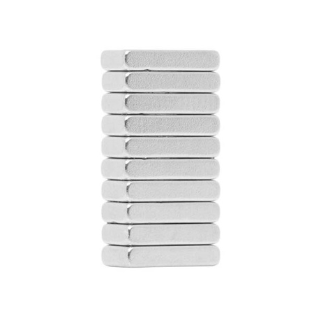 Magnes neodynowy płytkowy  10 x 5 mm 10szt. KD11834