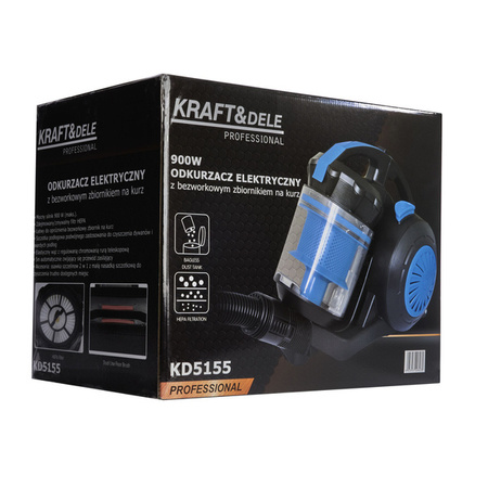 Odkurzacz elektryczny -  bezworkowy 900W KD5155