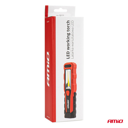 Lampa inspekcyjna z wbudowanym akumulatorem obracana 180° 1800 mAh AMIO-02171